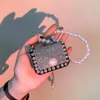 Shoulder Bags Western Style Mini Summer Diamond Bag 2021 Fashion All-match Women's Designer Pearl Chain Messenger Lipstick