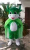 Hoge Kwaliteit Groene Koe Mascotte Kostuum Halloween Christmas Fancy Party Cartoon Karakter Outfit Pak Volwassen Vrouwen Mannen Jurk Carnaval Unisex Volwassenen