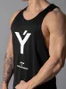 Mannen Stringer Tank Top Bodybuilding Fitness Singlets Muscle Vest Tee Basketbal Jersey Sneldrogend Trainingspak