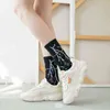 New Black Lightning Men and Women Socks Cotton Color Harajuku White Flash Happy Hip Hop Fashion Skateboard Casual Girls Sockings Y1119