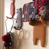 Ganci da parete adesiva Ganci del frigorifero animale per le chiavi Parete all'uncinetto Portacinetto Rimovibile Gancio da cucina Decorazioni per la casa lavata