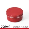 Gold Red Black White Nail Derocation Crafts Pot Bottle Empty Aluminum Cream Jar Tin 5 10 15 30 50 100g Cosmetic Lip Balm Containers