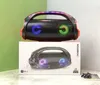 BOOMBOX 2 haut-parleurs portables sans fil Bluetooth haut-parleurs 4 couleurs avec lumière LED BOOMBOX2 haut-parleur X1203A 5 pièces