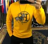 Heren Hoodies Sweatshirts Designer Sweatshirt Heren Autumn 2021 Ronde nek Tide Ins zware industrie H Horse Hot Drill Set lange mouw t-shirt mannen binnenjas 1D29