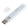 Mini portátil USB LED Light Light DC5V Ultra Bright Leitura Lâmpada 3leds 8leds Lights para Pot Power Bank Caderno Laptop