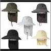 Caps Maskers Zomer Unisex Riding Fietsen UV-bescherming Hals Flap Sun Face Man Cap Hat Werk Casual Hoeden QVBNK A8EGM