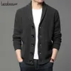 High End Designer di Lana di Spessore Autum Inverno Marchio di Moda Cavo di Maglia Maglione Giacca Uomo Cappotti Casual Coreano Mens Abbigliamento 211014