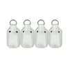 Blank vit sublimeringsparti 30ml / 1oz antibakteriell handgelhållare Keychain Sanitizerhållare med tom flaska US Stock RH5745