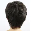 Medelålders och gammal kort för mamma riktiga kvinnor039s fulla huvud fluffigt naturligt mänskligt hår peruk set55420039961947