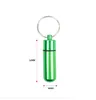 Key Chain Holder Aluminum Waterproof Pill Box Bottle Container Keychain Jar Storage Stash Smoking Accessories