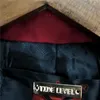 メンズジャケットスリムフィットジャケット和風学校制服レッドカラーチュニックスーツショートレングス