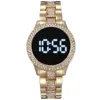 Reloj digital Hombres Luxury Business Touch Led Relojes de pulsera electrónicos para mujer Moda Diamond Dial Pulsera Reloj Montre Homme Relojes de pulsera