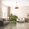 Organisation de stockage de cuisine Mini chariot de plancher porte-chariot avec roues Doll Maison miniature étagère étagère affichage décorer Dropship