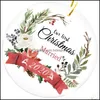 Weihnachtsdekorationen, festliche Party-Zubehör, Hausgarten, 1 Stück, Keramik-Hängeornament, Weihnachtsbaum-Dekoration, Hochzeit, Tag, Drop-Lieferung 2021
