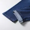 Bawełniane męskie dżinsy dżinsowe marka klasyczne ubrania kombinezon proste spodnie dla mężczyzn czarny duży rozmiar 35 40 42 44 220302