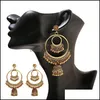 Dangle & Chandelier Earrings Jewelry Vintage Gold Tassel Jhumka Women Carved Sier Color Bells Indian Ladies Bijoux Drop Delivery 2021 0Yf3W