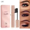 4D Waterdichte Silk Fiber Lash Mascara Diamond-Studded Sex Wimper Mascara Zwart Langdurige Dikke verlengde Smudge Proof Eyelashes Volumineuze wimpers Máscara