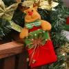 Christmas Decorations 1Pc Red Non-woven Fabric Bells Children Gift Bags Tree Pendants Storage 2022