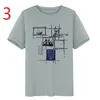 Verão T-shirt de manga curta t-shirt masculino Juventude tendência amantes de mangas meias vestir camisa de fundo suave de gelo respirável roupas 210420