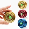 Alloy Yoyo Ball Kids Toys Metal Ball Bearing String Trick Yoyo Diabolo Yo-Yo Ball Funny Professional Educational Toys Wholesale G1125