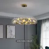 Luxury postmodern chandeliers atmospheric living room chandelier simple LED dining room bedroom chandelier clothing store lamps