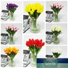 Couronnes de fleurs décoratives 10 pièces tulipes artificielles toucher réel artificiales para decora mini tulipe pour la décoration de mariage à la maison fleurs1 expert des prix d'usine