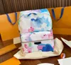 Heren Book Bag Dames Fashion Backpacks Nieuwste Blue Tie-Dye Backpack Designers Luxurys Hoogwaardige zomerse rendering Tassen
