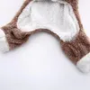 Vestuário de cão inverno quente velo roupas para animais de estimação para cães pequenos traje de natal macacão filhote de cachorro casaco jaqueta chihuahua pug roupas209a