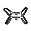 Homens Bondage Harness Homens Pu Couro Gay Masculino Bondage No Jogo Adulto Fivela Ajustável Body Body Harness Bondage Toy X0401