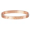 Modieuze roestvrijstalen zilveren 18K vergulde roségouden armbanden dames heren schroevendraaier armband sieraden met originele bag266a