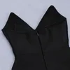 Casual Jurken 2021 Zomer Clubwear Dames Diamanten Zwart V-hals Mouwloze Mini Bodycon Bandage Jurk met Riem Dames Party Vestidos