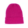 2021 godis färger stickad vinter beanie hatt kvinnor män mode solid tjockna varm mjuk trendig hatt kvinnlig y21111
