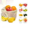 Reusable Cotton Mesh Grocery Shopping Produce Bag Fruit Vegetable Tote Bags Household Storage Drawstring Pocket WH0031