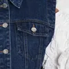 Twotwinstyle casual denim patchwork jacka för kvinnlig lapel långärmad kort casual jackor kvinnlig mode kläder höst 210517