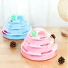 4 Levels Pet Cat Toy Creativity Space Tower Tunnel Tracks Intelligence Ball Training Interactive Amusement Plate Pet Products 211122