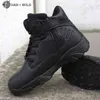 Winter Mannen Militaire Tactische Laarzen Waterdicht Echt Leer Lace Up Black Desert Combat Leger Enkellaars Heren Werkschoenen 210820