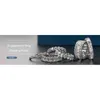 DOYUBO Design européen 925 Sterling Couples mariage classique pur amoureux anneaux mode argent bijoux VB431