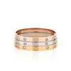 Amor parafuso anel mens banda anéis 3 diamantes 2021 designer de jóias de luxo mulheres titânio liga de aço banhado a ouro artesanato ouro prata r1100516