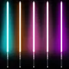 DHL Lightsaber Leksaker Metallhandtag Tung duellering 12 Färg LED Ändra volymkraft 6 Sound Fons Foc Blaster Laser Sword Wholesale