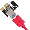 Mini USB3.0 Riser de carte Image PCI-E 1X à 16X adaptateur d'extension minière accessoires d'extension connecteurs de câbles d'ordinateur