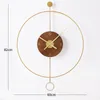 Wandklokken Creative Simple Clock Modern Design Noordige Silent Art Large Fashion Living Room Reloj de Pared Home Decor 50