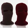 2021 Winter Warm Ski Cycling 2 Hole Balaclava Hood Cap Full Face Mask Outdoor Hiking Warm Face Mask Windproof Hat Y21111