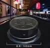 Plastic Lid For Sushi Dish Kitchen Tool Buffet Conveyor Belt Reusable Transparent Cake Plate Food Cover Restaurant Accessories SN5900