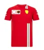 F1-Rennanzug-Team-Kurzarm-Rundhals-T-Shirt. Oberteile von Formel-1-Fans können im gleichen Stil individuell gestaltet werden