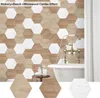 Vattentät Badrumsgolv Klistermärken, Peel Stick Självhäftande Golvplattor, Kök Living Room Decor Non Slip Hexagon Dekaler