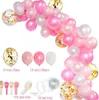 Set di palloncini in lattice blu Firstst 1st One Year Birthday Boy Decor Baby Shower Kids Ballon Arch Garland Kit Decorazione per feste