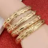 24K Gold Bangle для женщин Золотая Дубай невеста Свадебный эфиопский браслет Африка браслет арабские украшения золотой очарование браслет Q0717