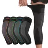 Coudières genouillères AOLIKES Basketball Compression Sleeve Long Support Protector avec Bandage Jambière Sport Brace Cyclisme Fitnes279E