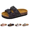 Kids Kapcie Letnie Plaża Dzieci Cork Sandały Bling Cekiny Do Rodzinnych Buty Leopard Boso Boso Mieszkania Dziewczyny Slipper 210712