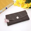 Wholesale Top Quality Wallets Bags Genuine Leather Mens Women Purse Bag Multicolor Single Zipper Purses Credit Card ID Holder Lady Ladies Long Wallet With Orange Box